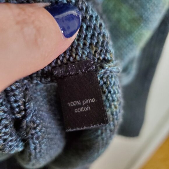 PERUVIAN CONNECTION Pima Cotton Knit Turtleneck Sweater Oversized Women's XS/S - Picture 10 of 12